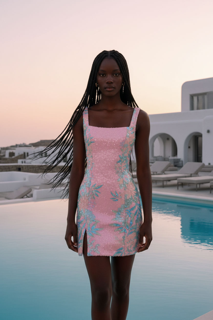 Maréa Mini Dress - Pink